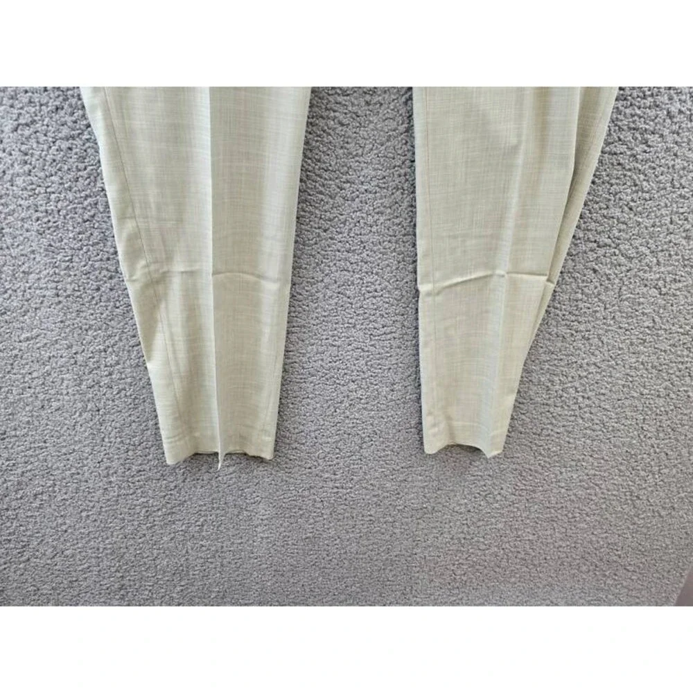 Calvin Klein Slim-Fit Dress Pants Men's 38Wx32L Taupe Solid Zip/Button Closure